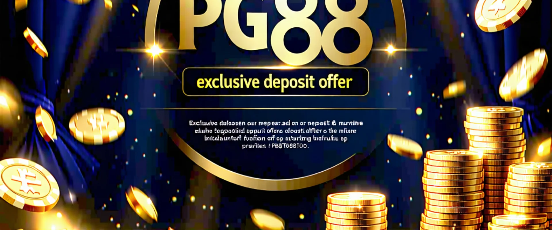 Banner ưu đãi nạp tiền độc quyền PG88 với tiền vàng và chip casino
